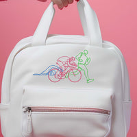 Triathlon Embroidery Design, Line triathlon machine embroidery design, 2 sizes - sproutembroiderydesigns