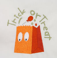 Halloween Trick or Treat Bag and Candy Machine Embroidery Design