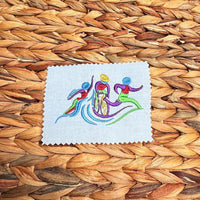 Triathlon Embroidery Design, triathlete machine embroidery design, 2 sizes - sproutembroiderydesigns