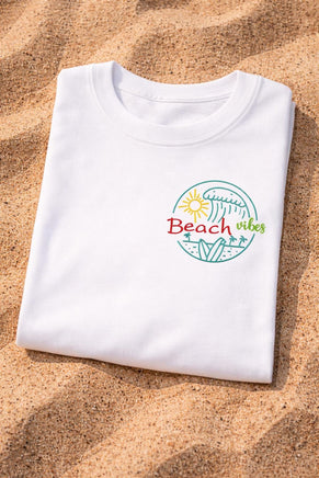 Beach Vibes Machine Embroidery Design
