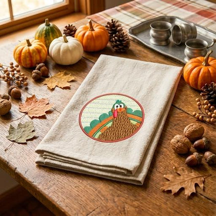 Silly Turkey Thanksgiving Machine Embroidery Design, 2 sizes, Turkey embroidery design, 4x4 Hoop, 5x7 Hoop