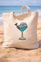 Beach Drink Machine Embroidery Design