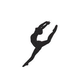 Dancer Machine Embroidery Design, 4x4 hoop, Silhouette embroidery design, dance bag embroidery, dance embroidery, gymnastics