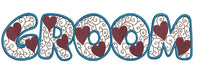 Bride and Groom Heart Machine Embroidery Designs, 4 Sizes, Word Bride bachelorette party