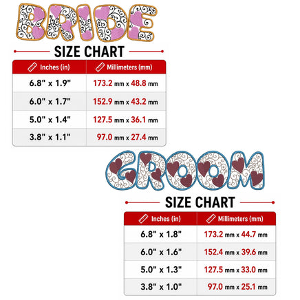 Bride and Groom Heart Machine Embroidery Designs, 4 Sizes, Word Bride bachelorette party
