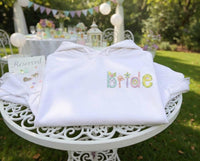 Spring Bride Machine Embroidery Design, Floral Bridal Embroidery Design - sproutembroiderydesigns