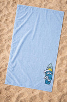 Surfboard Machine Embroidery Design, 2 sizes, surfing embroidery design, surf vibe embroidery design - sproutembroiderydesigns