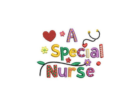 A Special Nurse Machine Embroidery Design, Nursing Embroidery Design - sproutembroiderydesigns