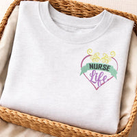 Nursing Life Machine Embroidery Design, Nurse Embroidery Design - sproutembroiderydesigns