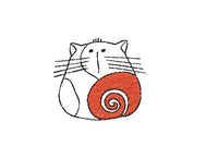 Modern Cats Machine Embroidery Design, Unique cat embroidery design, funny cat design - sproutembroiderydesigns