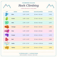 Rock Climbing Holds Embroidery Design, Indoor Climbing Machine Embroidery Designs, 8 Designs - sproutembroiderydesigns