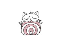 Modern Cats Machine Embroidery Design, Unique cat embroidery design, funny cat design - sproutembroiderydesigns