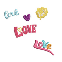 Graffiti Love Machine Embroidery Design, 24 sizes - sproutembroiderydesigns