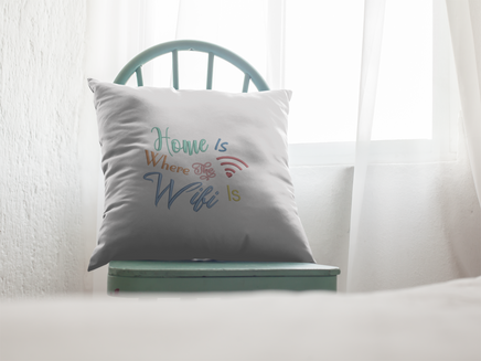 Home Is Where the Wifi Machine Embroidery Design - sproutembroiderydesigns