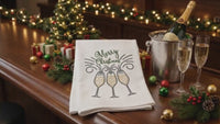 Cheers Merry Christmas  Machine Embroidery Design - 2 sizes, PES, DST, VP3, EXP, hus, jef, pcs, shv, vip, csd, xxx, Christmas Cheer