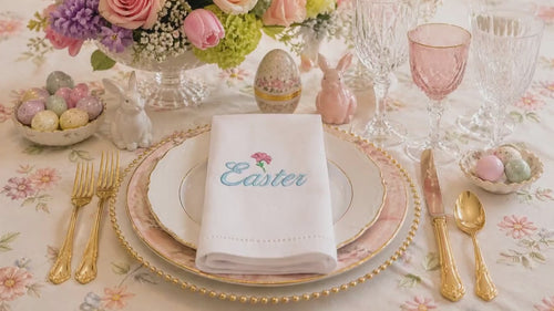 Lily Easter Machine Embroidery Design, Happy easter Script design