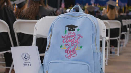 She Believed She Could So She Did Machine Embroidery Design, graduation embroidery design