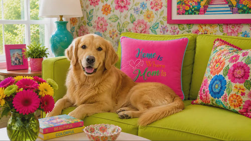 Home Is Where Your Mom Machine Embroidery Design, 2 sizes, Quick Stitch, Mom embroidery design