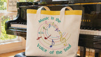 Music is the Voice of the Soul Machine Embroidery Design, 3 sizes, Swirl music notes embroidery design, music machine embroidery - sproutembroiderydesigns
