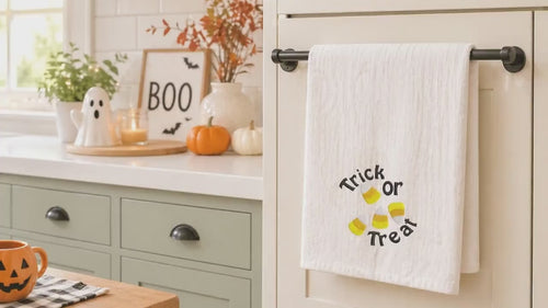 Halloween Trick or Treat Candy Corn Machine Embroidery Design, Halloween embroidery design