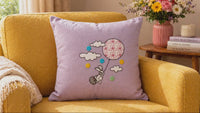 Flower Balloon Easter Bunny Machine Embroidery Design, 2 Sizes, Easter Embroidery Design, 4x4 hoop, 5x7 hoop, quick stitch - sproutembroiderydesigns