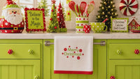 Merry Christmas Polka Dot Christmas Machine Embroidery Design - Christmas embroidery design - christmas embroidery