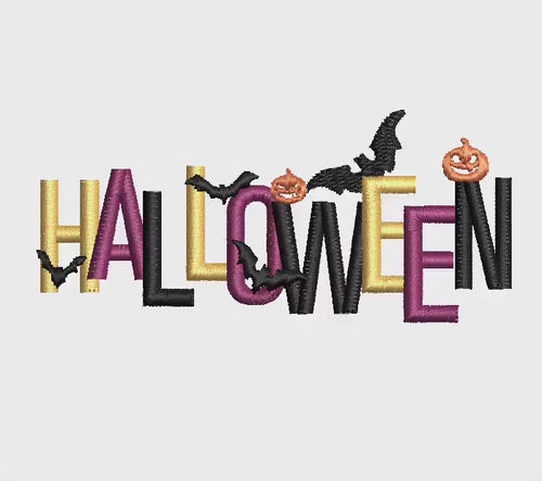 Halloween Machine Embroidery Design, Halloween embroidery design