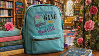 I Tried To Form a Gang Once It Turned Into a Book Club Embroidery Design, Book embroidery Quick Stitch - sproutembroiderydesigns