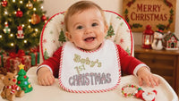 Baby's First Christmas Machine Embroidery Design, 3 sizes, Christmas embroidery design, 4x4 and 5x7 hoop, - sproutembroiderydesigns
