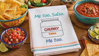 Me Too, Salsa Embroidery Design, 2 sizes, Chunky Salsa, Me Too, Salsa, Me too, funny gift, kitchen towel embroidery