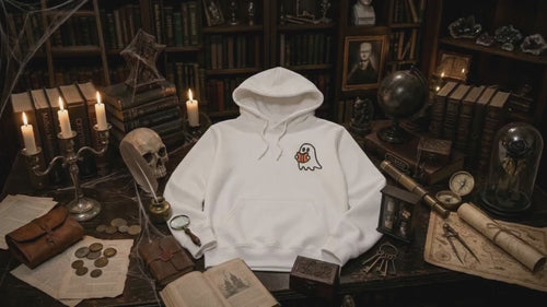 Book Reading Ghost Machine Embroidery Design, Halloween Embroidery Design