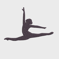 Leaping Dancer Machine Embroidery Design - sproutembroiderydesigns