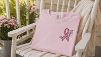 Heart Burst Cancer Ribbon Machine Embroidery Design, Breast Cancer Embroidery Design - sproutembroiderydesigns
