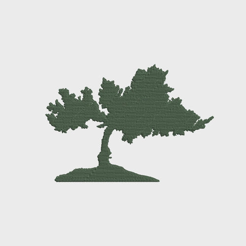 Silhouette Tree Machine Embroidery Design - sproutembroiderydesigns