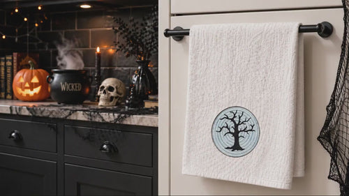 Spooky Halloween Dead Tree Machine Embroidery Design - halloween embroidery design