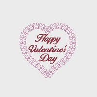 Happy Valentine's Day Machine Embroidery Design