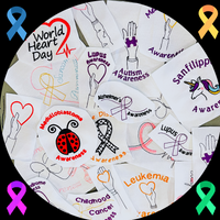 FREE Awareness Cancer Ribbon Machine Embroidery Design, 2 Sizes - sproutembroiderydesigns