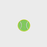 Tiny Tennis Ball Embroidery Machine Design