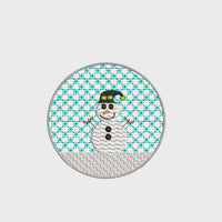 Snow Globe Snowman Machine Embroidery Design, 5x7 hoop, Snowglobe Design