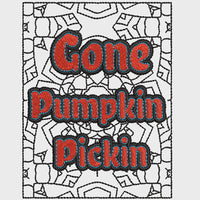 Gone Pumpkin Picking Embroidery Design