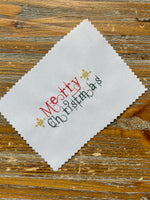 Merry Christmas Sparkle Christmas Machine Embroidery Design - sproutembroiderydesigns