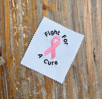 FREE Fight For A Cure Pink Cancer Ribbon Embroidery Machine Embroidery Design - sproutembroiderydesigns