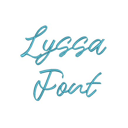 Lyssa Font Machine Embroidery Designs, 3 sizes - sproutembroiderydesigns
