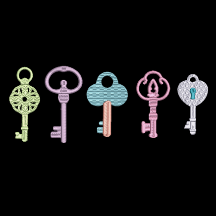 Collection of Key Embroidery Machine Embroidery Design ...