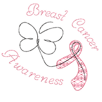 FREE Breast Cancer Awareness Butterfly Ribbon Machine Embroidery Design - sproutembroiderydesigns