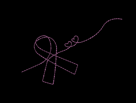 FREE Cancer Ribbon Machine Embroidery Design - sproutembroiderydesigns