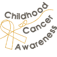 FREE Childhood Cancer Ribbon Machine Embroidery Design - sproutembroiderydesigns