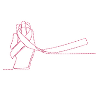 FREE Awareness Cancer Ribbon Machine Embroidery Design, 2 Sizes - sproutembroiderydesigns