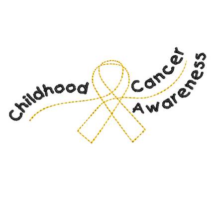 FREE Childhood Cancer Awareness Ribbon Machine Embroidery Design-FREE, 5x7 Hoop - sproutembroiderydesigns