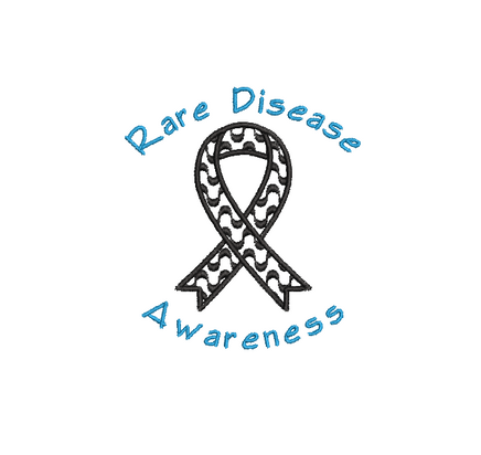 FREE Rare Disease Ribbon Machine Embroidery Design - sproutembroiderydesigns